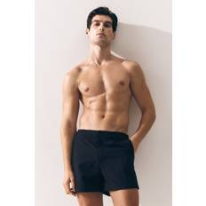 H&M Men Swimwear H&M Piping-Detail Swim Shorts - Blue