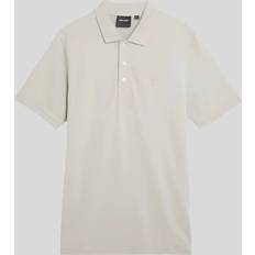 Lyle & Scott Beige Pikétröjor Lyle & Scott Superfine Polo Shirt Gray