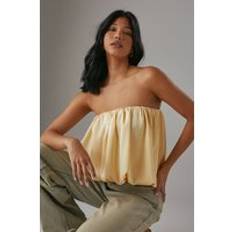 Women - Yellow Shapewear & Under Garments Warehouse Womens Satin Bubble Bandeau Bodysuit - Yellow