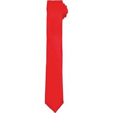 Red Ties Premier Unisex Adult Slim Tie - Red