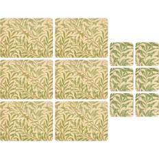 Morris & Co Willow Boughs Cork-Backed Placemats Coasters Set of 6 Coaster