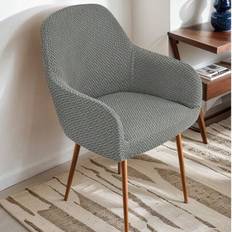 Loose Chair Covers Shein Solid Color Striped Curved 1pc Loose Chair Cover