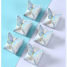 Blue Gift Bags Shein Blue Butterfly Style Mini Candy Box 12pcs