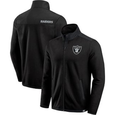 American Football Jackets & Sweaters Fanatics Men's Black Las Vegas Raiders Color Block Polar Fleece Full-Zip Jacket