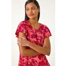 Angel Frill Sleeve T-shirt - Pink