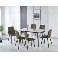 Green Dining Sets Metro Lane Deitrick 6 Seater Set Dining Set