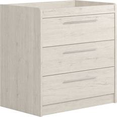 Little Acorns Portofino Changing Unit Grey Oak 90cm H X 89cm W X 50cm D