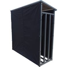 Firewood Baskets Symple Stuff 2 Piece Log Rack Cover Set 185cm H X 200cm W X 70cm D