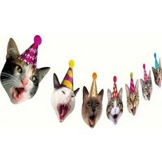 Gold Garlands & Confetti Shein Happy Birthday Banner Cat Garland Funny Birthday Decorations Gold