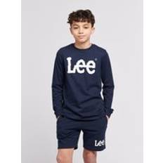 Lee Wobbly Graphic Long Sleeve T-Shirt - Dark Denim