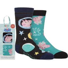 SockShop Kids Peppa Pig Original Slipper Socks - Multi Coloured