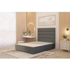 Adjustable Beds on sale Somnior Chambery Divan Frame with 54 Floor Standing Headboard Small Double Adjustable Bed