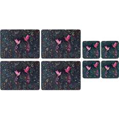 Sara Miller Hummingbird Paradise Cork-Backed Placemats & Coasters Set of 4 Coaster