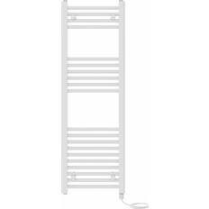 Heated Towel Rails Symple Stuff Straight Heated Towel Rail 120cm H x 40cm W x 3cm D White