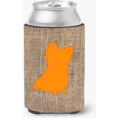 Orange Bottle Coolers Caroline's Treasures Chihuahua Burlap and Orange Can Insulator Hugger Bottle Cooler