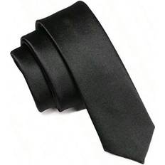 Shein Solid Color Casual & Formal Skinny Necktie - All Season