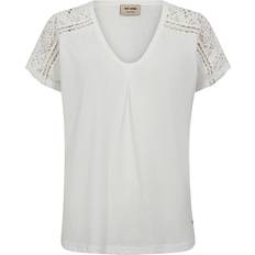 Mos Mosh T-shirts Mos Mosh MMDayo V-neck T-shirt - White