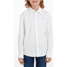 Tommy Hilfiger Dam Skjortor Tommy Hilfiger Solid Stretch Poplin Shirt L/S - Vit