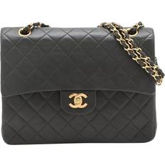 Chanel Handbags Chanel Vintage 1994 Lambskin Classic Double Flap Shoulder Bag - Khaki