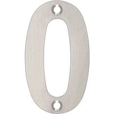 Stainless Steel Facade Numbers Zoo Hardware 7.5 cm H Stainless Steel Surface Mount House Number