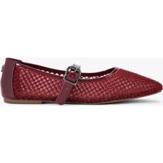 Fabric Ballerinas Kurt Geiger Nina Mesh Ballerina Pumps - Red Wine