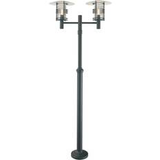 Black Lamp Posts Dakota Fields Ullmann 2 Light 261cm Lantern Set - Black Lamp Post