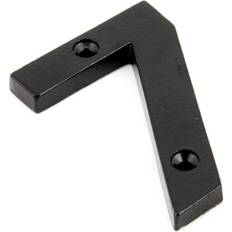 Black Facade Numbers From The Anvil Metal Surface Mount House Number 7.8 cm H x 0.8 cm D