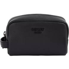 Osprey London Onyx Leather Washbag - Black