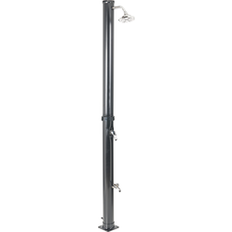 Outdoor Showers Beliani Modern Outdoor Garden Mixer Set Stainless Steel