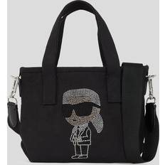Ikon Small Rhinestone Shopper - Black