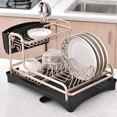 Gold Dish Drainers Symple Stuff Bowgada Rinse Basket 25cm H x 42cm W x 30cm D Dish Drainer