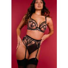 Playful Promises Custom Embroidery Suspender - Black