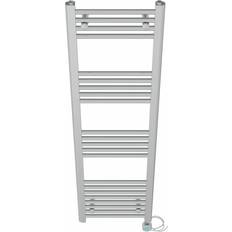 Heated Towel Rails Belfry Heating Shannen Straight Towel Rail Heated Towel Rails 140cm H x 40cm W x 3cm D Chrome