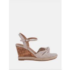 Dam - Natur Sandaletter Novo Bloom Knot Cork Wedge Sandal - Natural