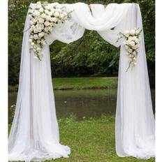 Party Doorway Party Curtains Shein 63 Extra Large Chiffon Wedding Arch Curtain 1pc