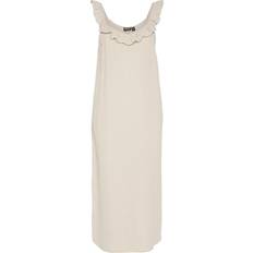 Pieces Pcsastina Midi Dress - Beige