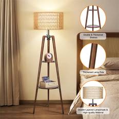 17 Stories Tripod - Brown Floor Lamp