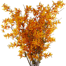 Yellow Decorative Items Leaf Leaf Design 6x 130 cm Yellow Blossom Floral Spray Artificial Plant