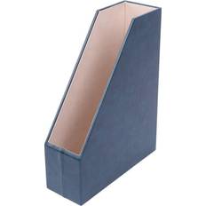 Green Newspaper Racks Ebern Designs Michou Faux Leather Magazine Holder 25.25 cm W Newspaper Rack