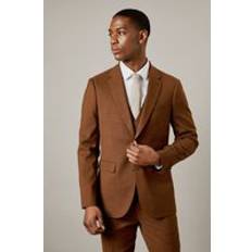 Copper Suits Burton Copper Twill Slim Fit Suit Jacket - 46R