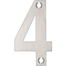 Stainless Steel Facade Numbers Zoo Hardware 7.5 cm H Stainless Steel Surface Mount House Number