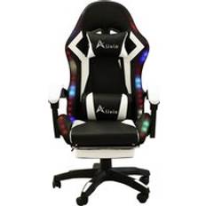 Alivio 360 Degree Swivel LED Gaming Chair with Footrest