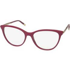 Glasögon & Läsglasögon Escada Vesc60 Eyeglasses Womens Plastic Full-Rim Red 0U78 53-16-140 Cat Eye