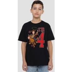 Birthday Woody I'M 4 Kids T-Shirt - Black
