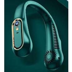 Leaper Portable Neck Fan Rechargeable Bladeless Mini 5-Speed Green One Size