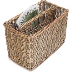 Beige Newspaper Racks Highland Dunes Wicker Tall Magazine Beige Newspaper Rack