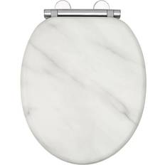 Wood Toilet Seats Metro Lane Marble Toilet Seat Slow Close 37.5cm W x 44.5cm D