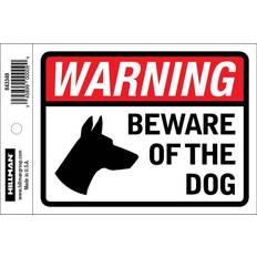 Workplace Signs Hillman Beware of Dog 4-in x 6-in Vinyl Pet Sign