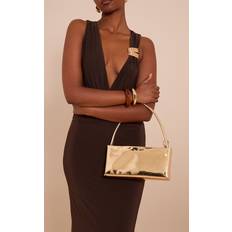 Yellow Handbags PrettyLittleThing Gold Slim Shoulder Bag - Yellow