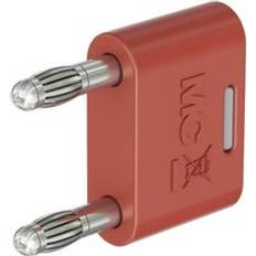 Staubli KS-4N-19 Connector Red Pin Ø4mm Insulated Brass